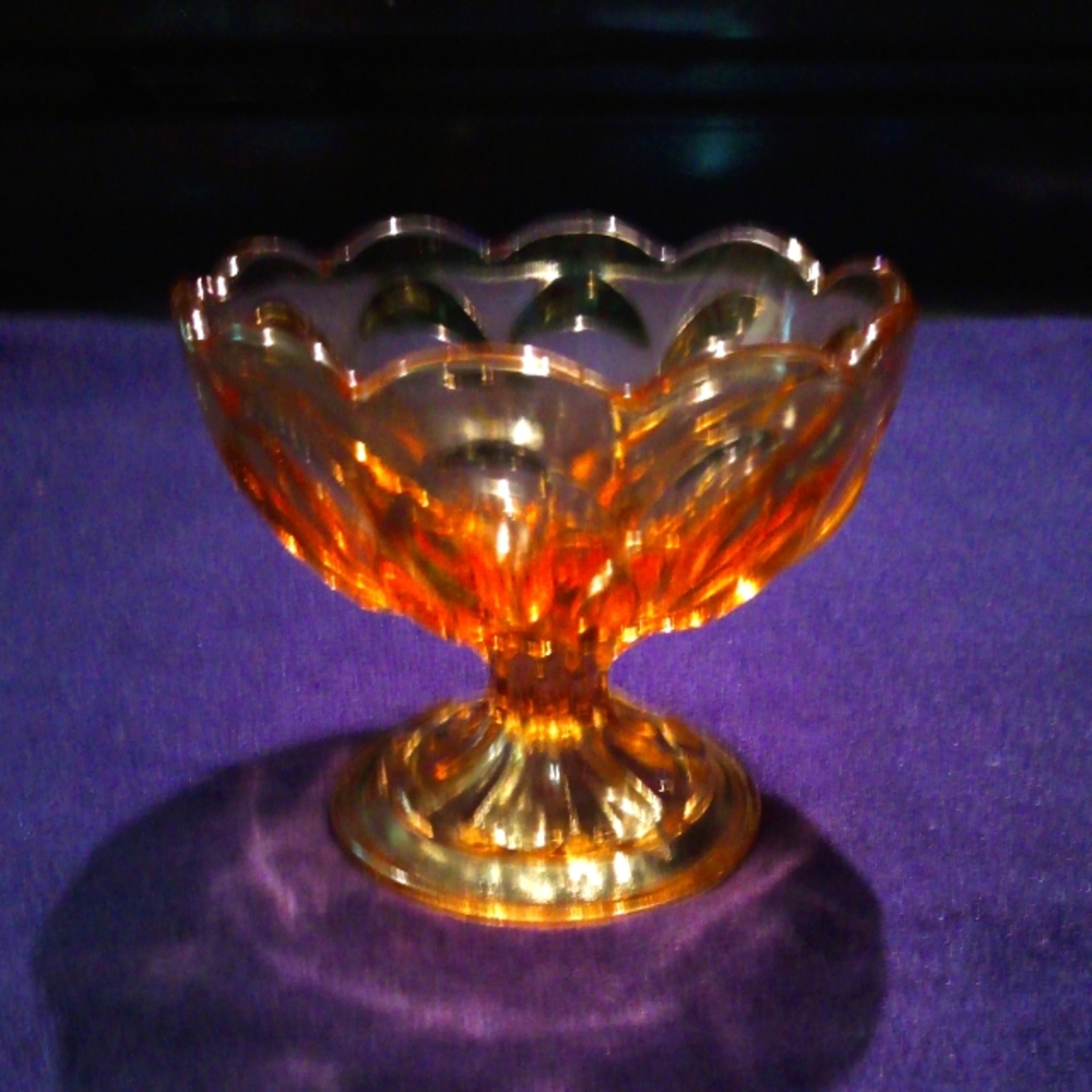 Amber Anchor Harbor Sherbet Dish